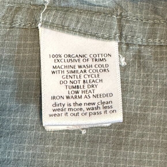 Toad & Co Shirt Mens Med Airbrush Short Sleeve Organic Cotton Casual Green Check - Picture 8 of 12